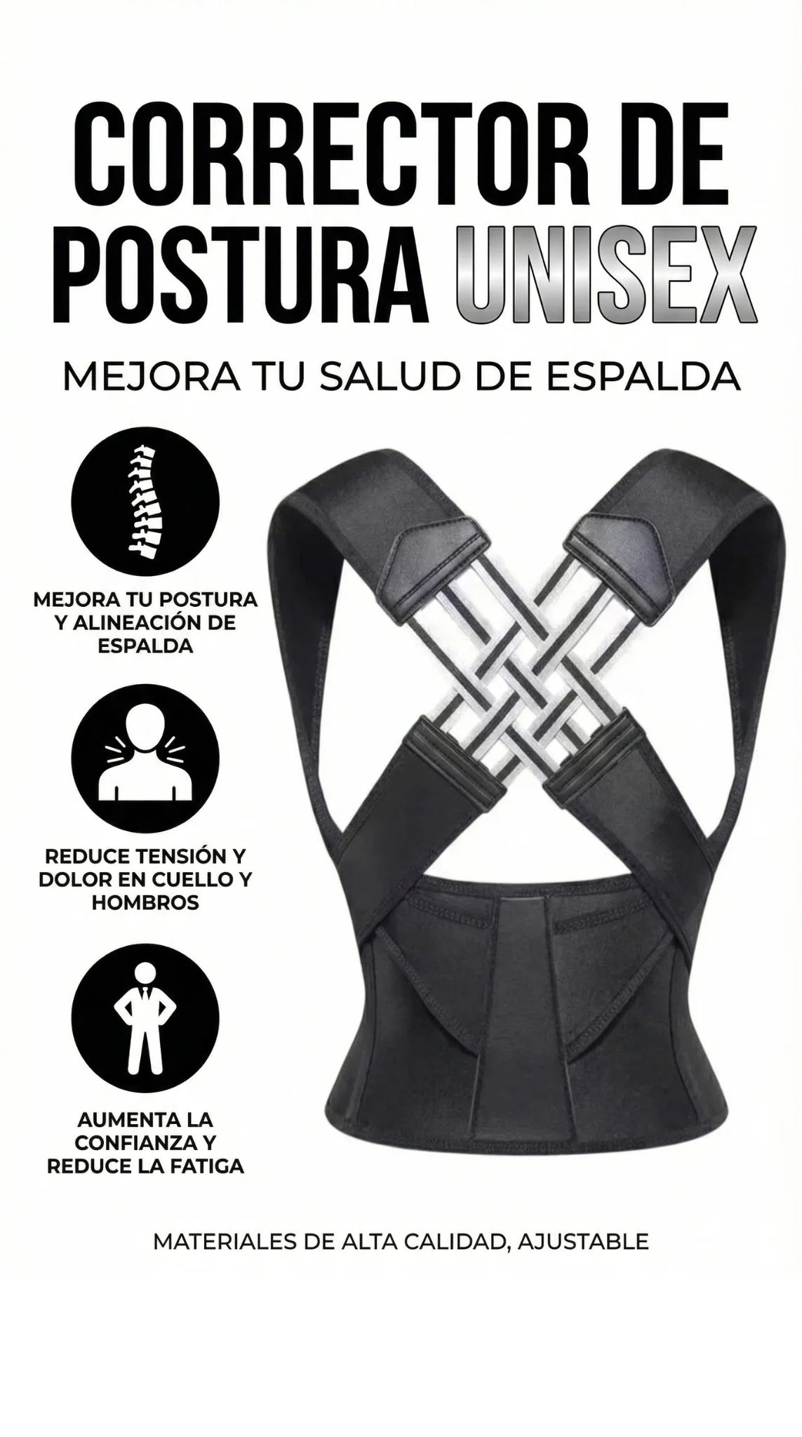 Corrige tu postura sin esfuerzo… y empieza a sentirte mejor desde la primera semana”